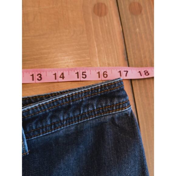 Talbots Petites Jeans Wmn's Sz 12P Stretch Denim Straight Leg Mid Rise Dark Wash - Picture 8 of 11